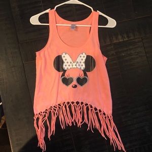 Girls Minnie Mouse top size large